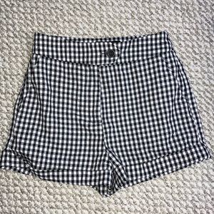 Forever 21 Gingham Button Shorts